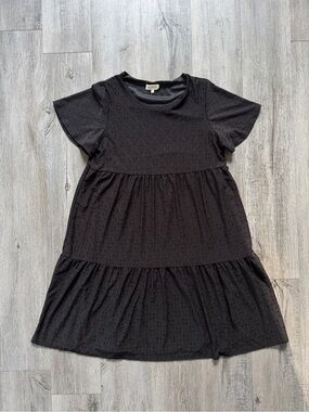 Roolee Eyelet Black Dress